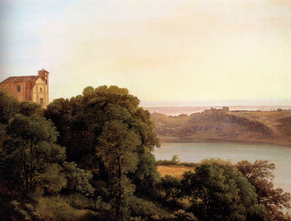 Abbildung 4 Franz Ludwig Catel (?), Morgenstimmung am Albaner See, um 1830 ©MKK, Madeleine-Annette Albrecht
